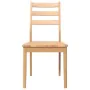 Sillas de comedor 2 uds madera maciza natural caucho von , Essstühle - Ref: Foro24-4102518, Preis: 137,61 €, Rabatt: %