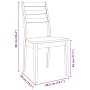Sillas de comedor 2 uds madera maciza natural caucho von , Essstühle - Ref: Foro24-4102518, Preis: 137,61 €, Rabatt: %