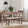 Banco 110 cm madera maciza marrón caucho von , Ess- und Küchenbänke - Ref: Foro24-4102601, Preis: 76,96 €, Rabatt: %