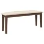 Banco 110 cm madera maciza marrón caucho von , Ess- und Küchenbänke - Ref: Foro24-4102601, Preis: 76,96 €, Rabatt: %