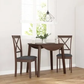 Sillas de comedor con cojines 2 uds madera maciza marrón caucho von , Essstühle - Ref: Foro24-4102402, Preis: 114,22 €, Rabat...