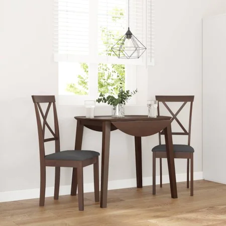 Sillas de comedor con cojines 2 uds madera maciza marrón caucho von , Essstühle - Ref: Foro24-4102402, Preis: 114,22 €, Rabat...