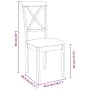 Sillas de comedor con cojines 2 uds madera maciza marrón caucho von , Essstühle - Ref: Foro24-4102402, Preis: 114,22 €, Rabat...