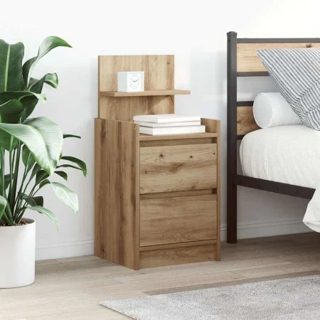 Mesillas de noche con 2 cajones 2 uds roble 38x34x80 cm by , Nightstands - Ref: Foro24-861372, Price: 96,44 €, Discount: %