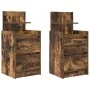 Mesillas de noche con 2 cajones 2 uds roble ahumado 38x34x80 cm de , Mesitas de noche - Ref: Foro24-861364, Precio: 93,94 €, ...