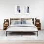 Mesillas de noche con 2 cajones 2 uds roble ahumado 38x34x80 cm de , Mesitas de noche - Ref: Foro24-861364, Precio: 93,94 €, ...