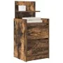 Mesillas de noche con 2 cajones 2 uds roble ahumado 38x34x80 cm de , Mesitas de noche - Ref: Foro24-861364, Precio: 93,94 €, ...