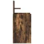 Mesillas de noche con 2 cajones 2 uds roble ahumado 38x34x80 cm de , Mesitas de noche - Ref: Foro24-861364, Precio: 93,94 €, ...
