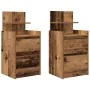 Mesillas de noche con 2 cajones 2 uds madera vieja 38x34x80 cm de , Mesitas de noche - Ref: Foro24-861370, Precio: 93,94 €, D...