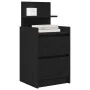 Mesillas de noche con 2 cajones 2 uds. Negro 38x34x80 cm by , Nightstands - Ref: Foro24-861358, Price: 97,84 €, Discount: %