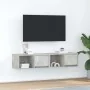 Muebles de TV 2uds madera ingeniería gris hormigón 60x31x25,5cm by , TV Furniture - Ref: Foro24-861443, Price: 63,03 €, Disco...
