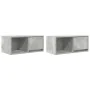 Muebles de TV 2uds madera ingeniería gris hormigón 60x31x25,5cm by , TV Furniture - Ref: Foro24-861443, Price: 63,03 €, Disco...