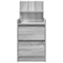 Mesillas de noche con 2 cajones 2 uds gris Sonoma 38x34x80 cm de , Mesitas de noche - Ref: Foro24-861366, Precio: 97,26 €, De...