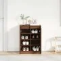 Zapatero de madera de roble marrón 57x34x76 cm by , Shoe racks and shoe organizers - Ref: Foro24-861874, Price: 85,32 €, Disc...