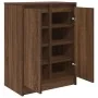 Zapatero de madera de roble marrón 57x34x76 cm by , Shoe racks and shoe organizers - Ref: Foro24-861874, Price: 85,32 €, Disc...
