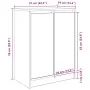 Zapatero de madera de roble marrón 57x34x76 cm by , Shoe racks and shoe organizers - Ref: Foro24-861874, Price: 85,32 €, Disc...