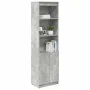 Aparador alto de madera de ingeniería gris hormigón 50x35x180cm de , Aparadores - Ref: Foro24-3328465, Precio: 101,59 €, Desc...