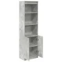 Aparador alto de madera de ingeniería gris hormigón 50x35x180cm de , Aparadores - Ref: Foro24-3328465, Precio: 101,59 €, Desc...