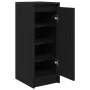 Zapatero de madera de roble negro 29,5x34x76 cm by , Shoe racks and shoe organizers - Ref: Foro24-861860, Price: 54,47 €, Dis...