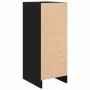 Zapatero de madera de roble negro 29,5x34x76 cm by , Shoe racks and shoe organizers - Ref: Foro24-861860, Price: 54,47 €, Dis...