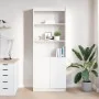 Aparador alto madera de ingeniería blanco 70x35x180 cm by , Sideboards - Ref: Foro24-3328471, Price: 111,70 €, Discount: %