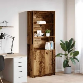 Aparador alto madera maciza 70x35x180 cm Madera de ingeniería by , Sideboards - Ref: Foro24-3328478, Price: 120,72 €, Discoun...