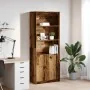 Aparador alto madera maciza 70x35x180 cm Madera de ingeniería de , Aparadores - Ref: Foro24-3328478, Precio: 120,72 €, Descue...