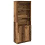 Aparador alto madera maciza 70x35x180 cm Madera de ingeniería de , Aparadores - Ref: Foro24-3328478, Precio: 120,72 €, Descue...