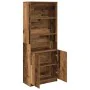 Aparador alto madera maciza 70x35x180 cm Madera de ingeniería de , Aparadores - Ref: Foro24-3328478, Precio: 120,72 €, Descue...