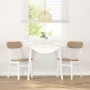 Sillas de comedor con cojines 2uds madera maciza blanco caucho von , Essstühle - Ref: Foro24-4102442, Preis: 152,57 €, Rabatt: %