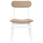 Sillas de comedor con cojines 2uds madera maciza blanco caucho von , Essstühle - Ref: Foro24-4102442, Preis: 152,57 €, Rabatt: %