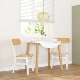 Sillas de comedor 2 unidades madera maciza de caucho blanco von , Essstühle - Ref: Foro24-4102440, Preis: 148,18 €, Rabatt: %