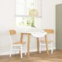 Sillas de comedor 2 unidades madera maciza de caucho blanco von , Essstühle - Ref: Foro24-4102440, Preis: 148,18 €, Rabatt: %