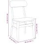 Sillas de comedor 2 unidades madera maciza de caucho blanco von , Essstühle - Ref: Foro24-4102440, Preis: 148,18 €, Rabatt: %