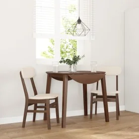 Sillas de comedor con cojines 2 uds madera maciza marrón caucho von , Essstühle - Ref: Foro24-4102435, Preis: 152,57 €, Rabat...