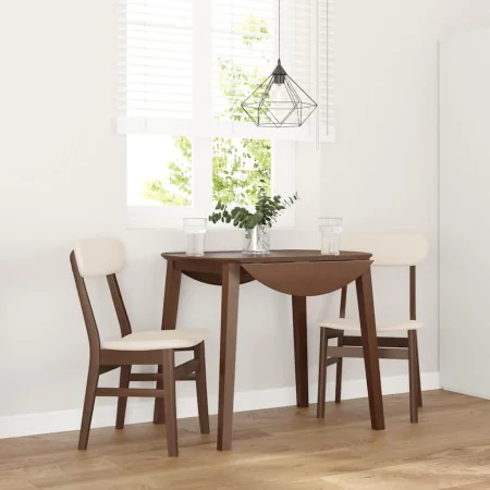 Sillas de comedor con cojines 2 uds madera maciza marrón caucho von , Essstühle - Ref: Foro24-4102435, Preis: 152,57 €, Rabat...