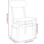 Sillas de comedor con cojines 2 uds madera maciza marrón caucho von , Essstühle - Ref: Foro24-4102435, Preis: 152,57 €, Rabat...