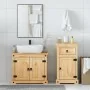 Juego de muebles de baño Corona 2 pzas madera maciza pino by , Bathroom furniture - Ref: Foro24-3334632, Price: 173,45 €, Dis...