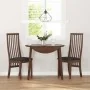 Sillas de comedor con cojines 2 uds madera maciza marrón caucho de , Sillas de comedor - Ref: Foro24-4102454, Precio: 149,29 ...