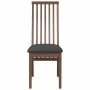 Sillas de comedor con cojines 2 uds madera maciza marrón caucho de , Sillas de comedor - Ref: Foro24-4102454, Precio: 149,29 ...