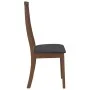 Sillas de comedor con cojines 2 uds madera maciza marrón caucho de , Sillas de comedor - Ref: Foro24-4102454, Precio: 149,29 ...