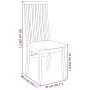 Sillas de comedor con cojines 2 uds madera maciza marrón caucho de , Sillas de comedor - Ref: Foro24-4102454, Precio: 149,29 ...