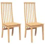 Sillas de comedor 2 unidades madera maciza de caucho by , dining chairs - Ref: Foro24-4102456, Price: 148,12 €, Discount: %