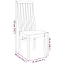 Sillas de comedor 2 unidades madera maciza de caucho by , dining chairs - Ref: Foro24-4102456, Price: 148,12 €, Discount: %