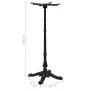 Pata de mesa de bistró negra 52x52x108 cm de hierro fundido by , Table legs - Ref: Foro24-325434, Price: 128,43 €, Discount: %