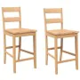Taburetes de bar 2 uds madera maciza natural caucho von , Küchenhocker - Ref: Foro24-4102558, Preis: 131,15 €, Rabatt: %