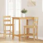Taburetes de bar 2 uds madera maciza natural caucho von , Küchenhocker - Ref: Foro24-4102558, Preis: 131,15 €, Rabatt: %