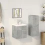 Juego muebles de baño 4 pzas madera contrachapada gris hormigón von , Badezimmermöbel - Ref: Foro24-3324901, Preis: 198,02 €,...