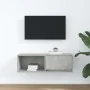 Mueble de TV de madera de ingeniería gris hormigón 80x31x25,5cm by , TV Furniture - Ref: Foro24-861460, Price: 43,21 €, Disco...