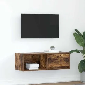 Mueble de TV de roble ahumado 80x31x25,5cm Madera de ingeniería von , TV-Möbel - Ref: Foro24-861462, Preis: 43,21 €, Rabatt: %